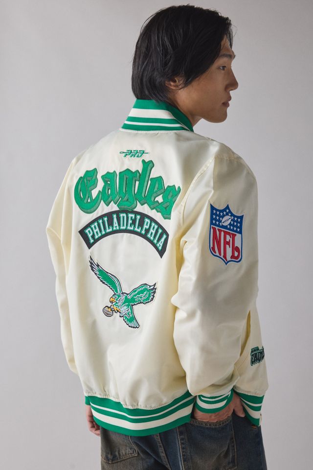 Pro Standard NFL Philadelphia Eagles Satin Varsity Jacket #1
