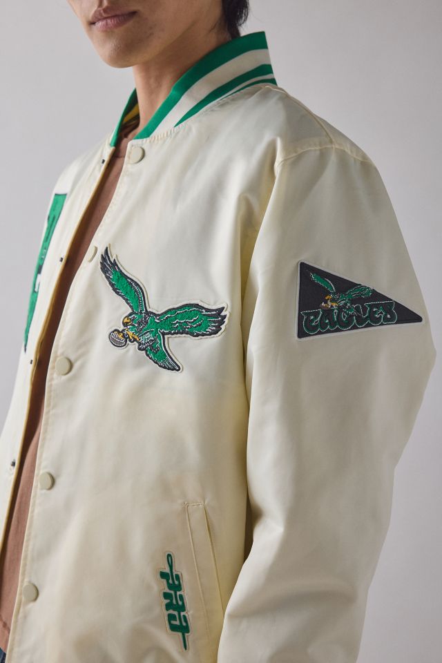 Pro Standard NFL Philadelphia Eagles Satin Varsity Jacket #3