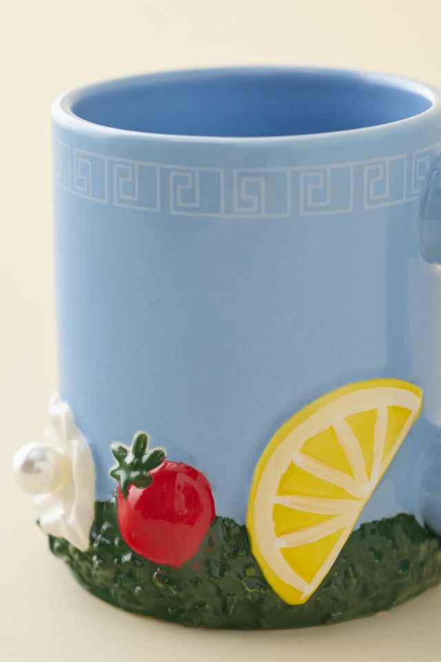 Seafood Sculpted Ceramic Mug #2