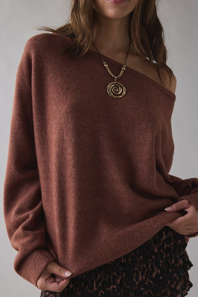 UO Nola Oversized Off-The-Shoulder Sweater