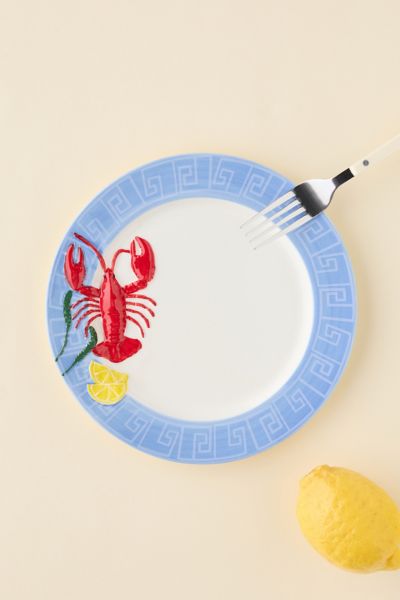 Urban Outfitters Lana Sculpted Ceramic Dinner Plate In Lobster At  In Multi
