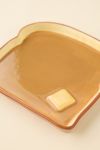 Buttered Toast Shaped Ceramic Dinner Plate