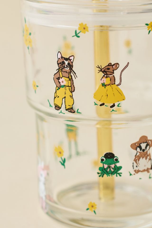 Claire Party Animals To-Go Glass Tumbler Cup #2