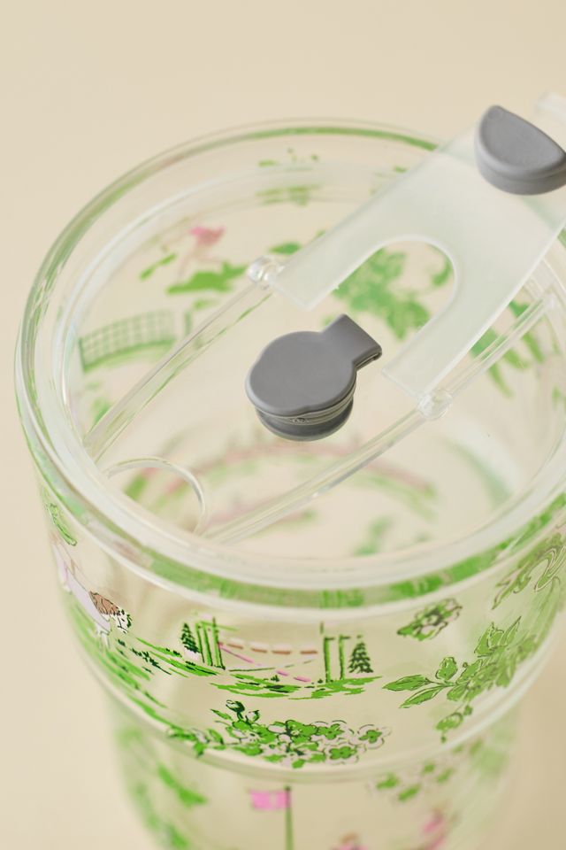 Claire Party Animals To-Go Glass Tumbler Cup #3