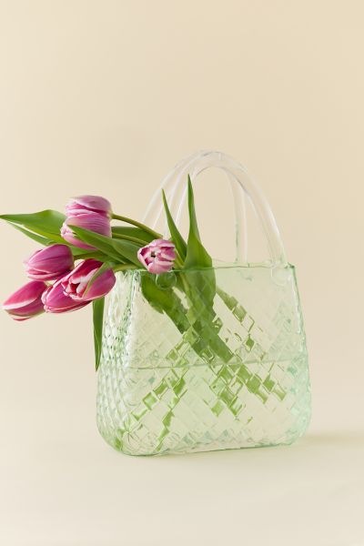 Bag Shape Glass Vase