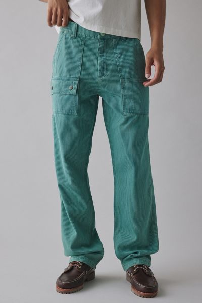 Lee X Crayola Carpenter Jean In Magic Mint Stripe, Men's At Urban Outfitters In Green