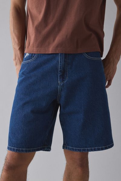 Worship Supplies Big Dawg Vanity Jort In Bpm Blue, Men's At Urban Outfitters In Blue