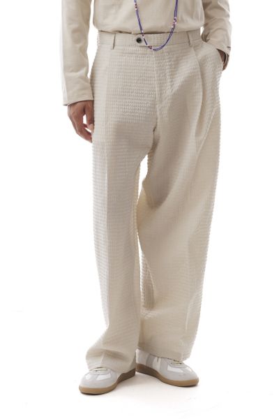 LC23 Seersucker Wide Leg Trouser Pant | Urban Outfitters