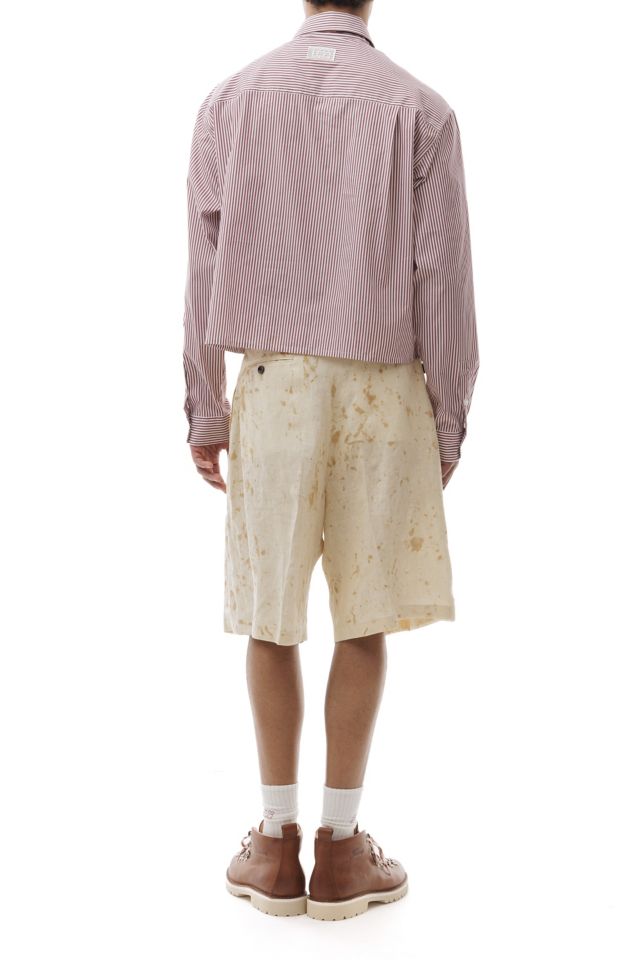 LC23 Dirty Wash Linen Short #1