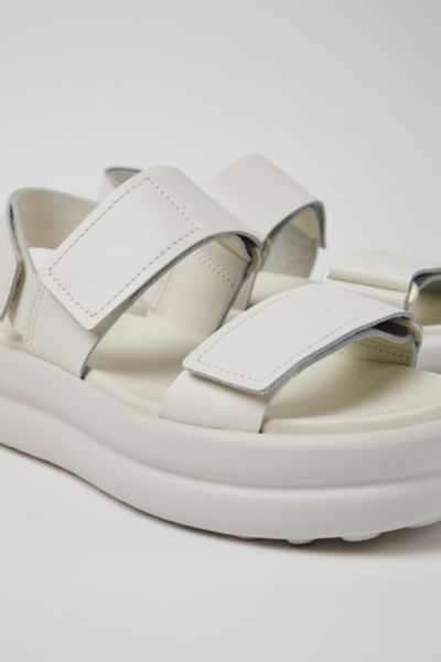 Camper Pelotas Flota Up Platform Sandal In White
