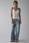 Kimchi Blue Krista Flyaway Lace Trim Satin Cami