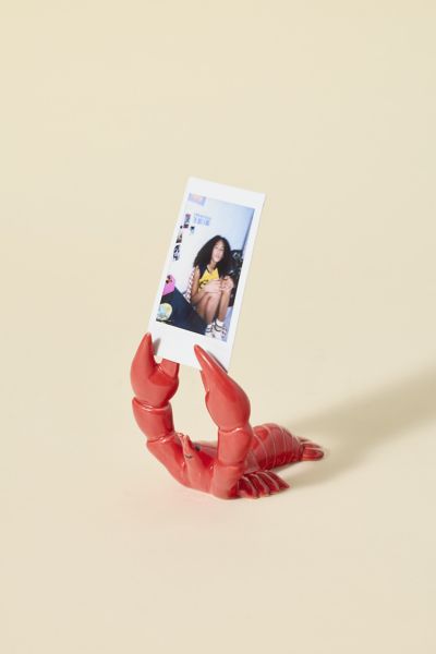 Urban Outfitters Lobster Instax Ceramic Photo Stand In Red At  In Red