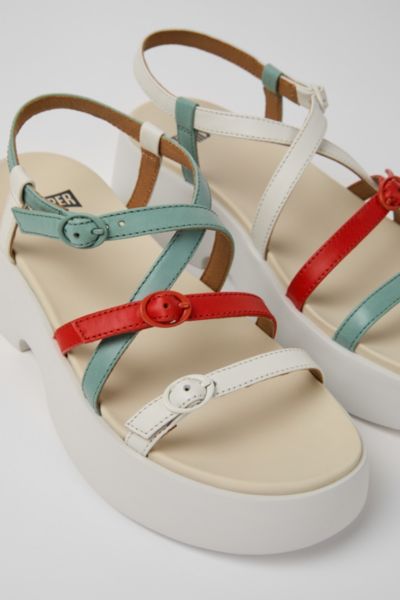 Shop Camper Tasha Strappy Platform Sandal, Women's At Urban Outfitters In Multicolor