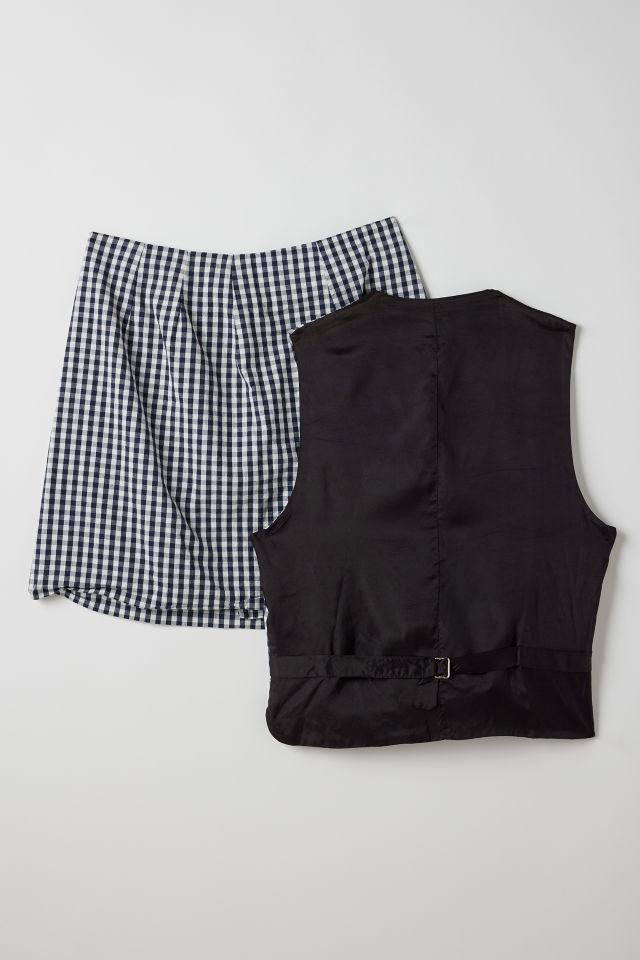 Vintage By Little Runaway Gingham 2-Piece Skirt Set #1