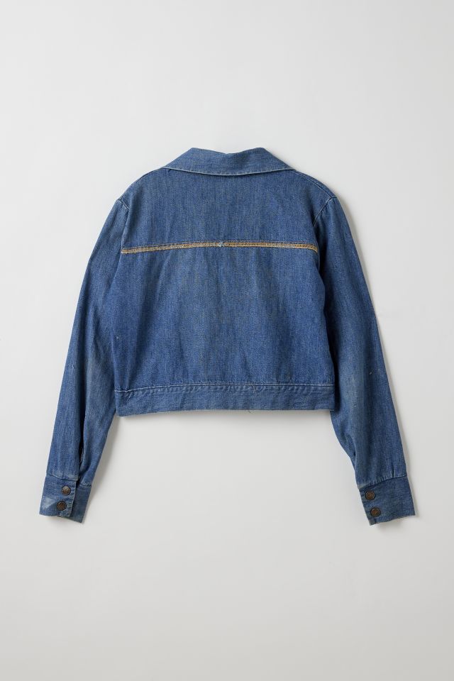 Vintage By Little Runaway Cropped Denim Jacket #1