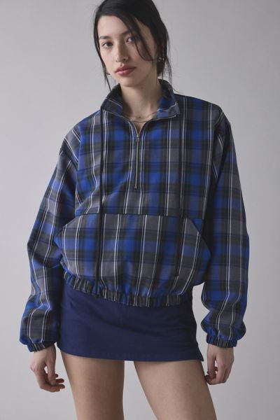 ReMADE By UO Remnants Plaid 1/4 Zip Pullover