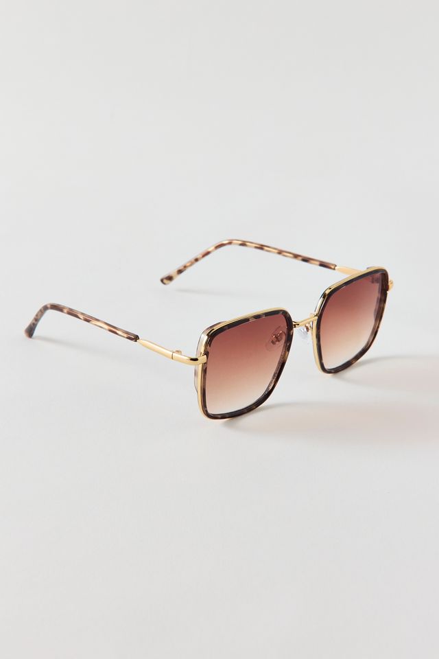 Lana Oversized Rectangle Sunglasses #1