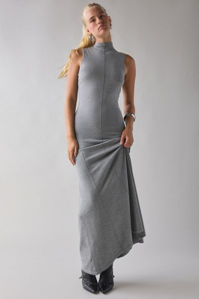 Bardot Astoria High Neck Sleeveless Knit Maxi Dress