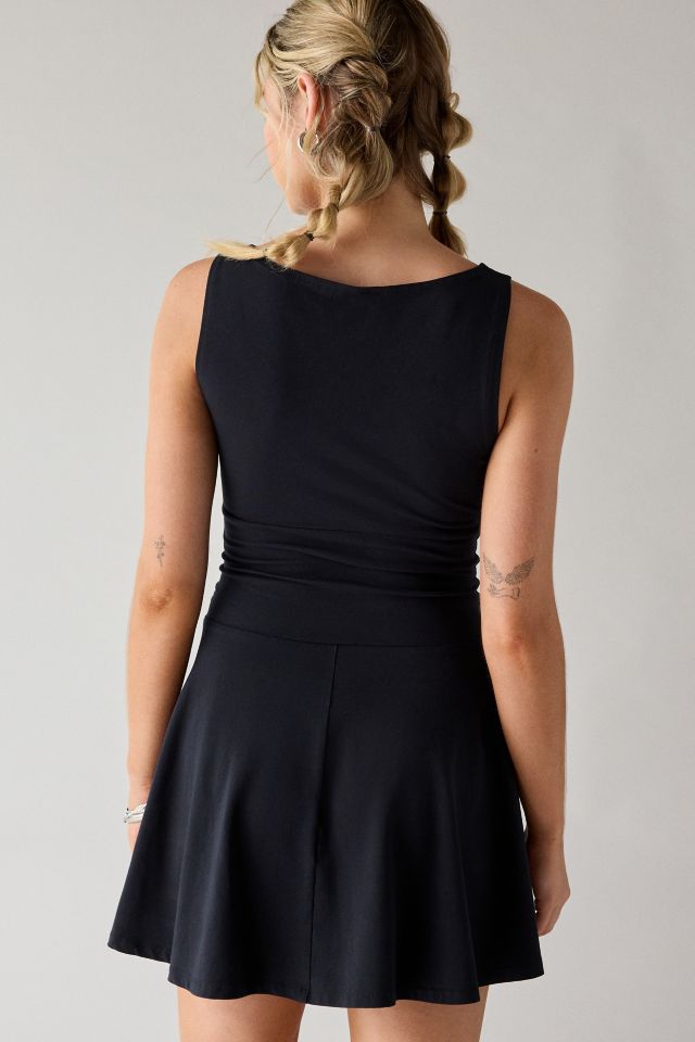 UO How Sweet Boatneck Drop Waist Knit Mini Dress #2