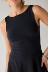 UO How Sweet Boatneck Drop Waist Knit Mini Dress