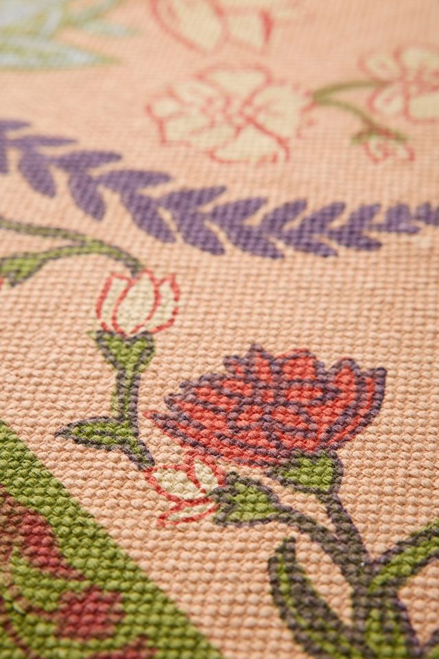 Waverly Floral Screen Printed Rug #2