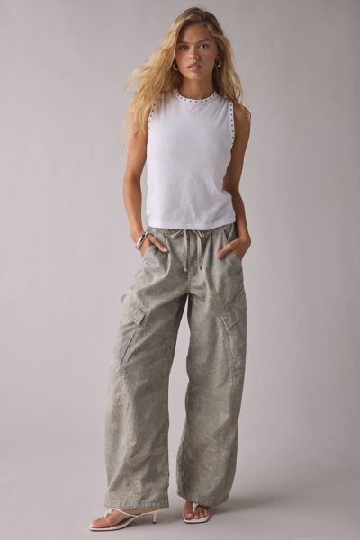 UO Teddi Studded Crop Tank Top