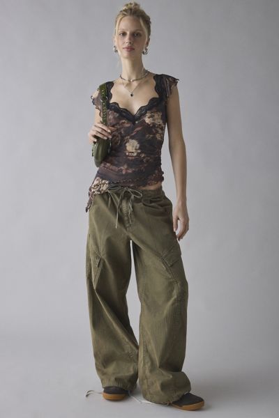 BDG Fast Track Low-Rise Cropped Nylon Pant