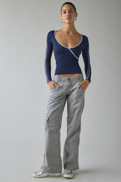 Bdg 360 Utility Low-rise Straight Leg Pant In Grey, Women's At Urban Outfitters In Gray