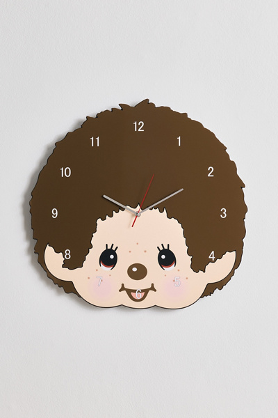 Monchhichi Head Shape Wall Clock | Urban Outfitters