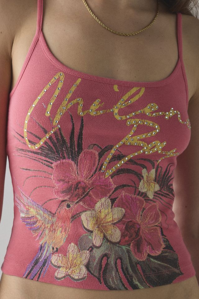Chileno Bay Tropical Graphic Cropped Cami #2