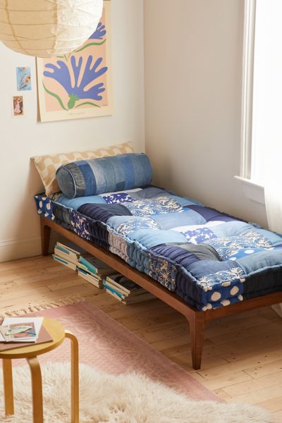 Urban Outfitters Hopper Slatted Wood Daybed In Walnut At