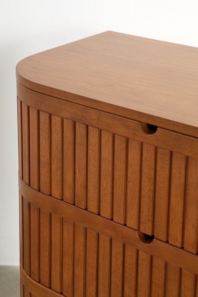 Juliette Fluted Wood 6-Drawer Dresser #3