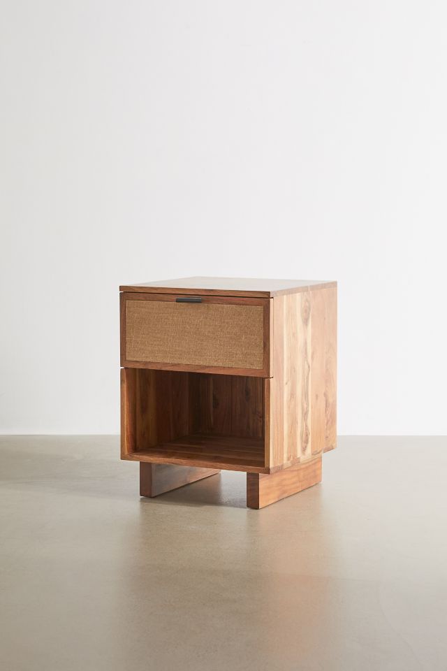 Lucia Wood Storage Nightstand/Side Table #1