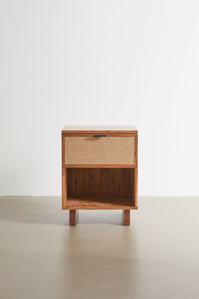 Lucia Wood Storage Nightstand/Side Table #2
