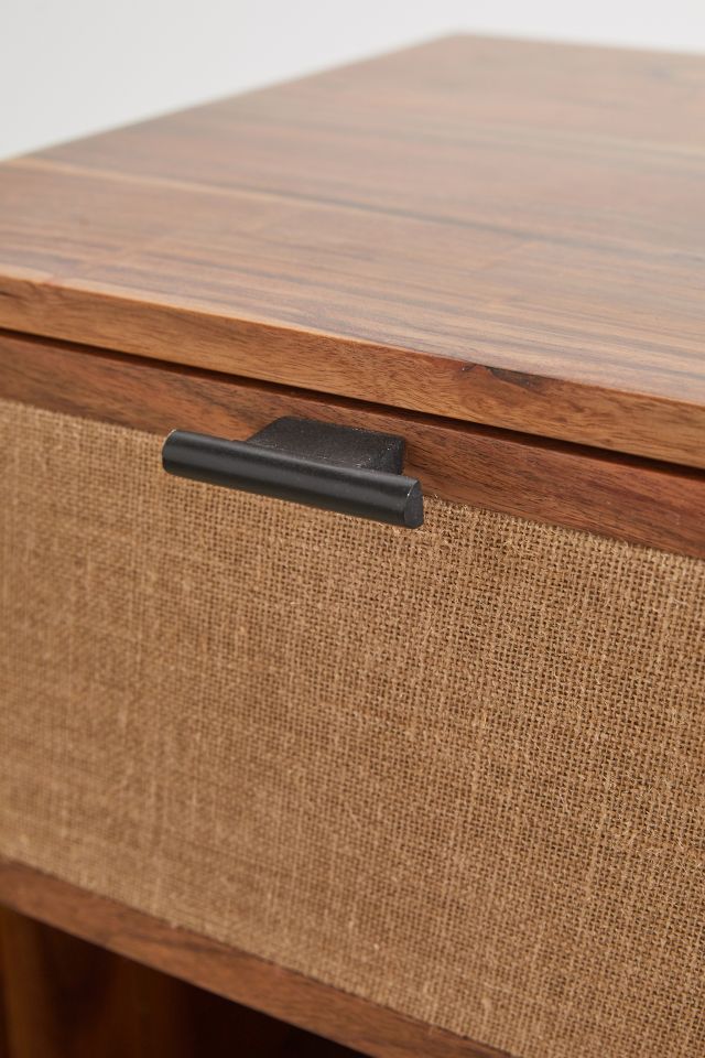 Lucia Wood Storage Nightstand/Side Table #4