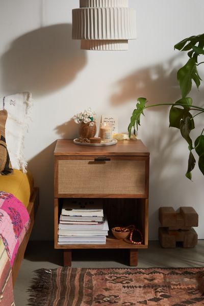 Chuck Wood Storage Nightstand