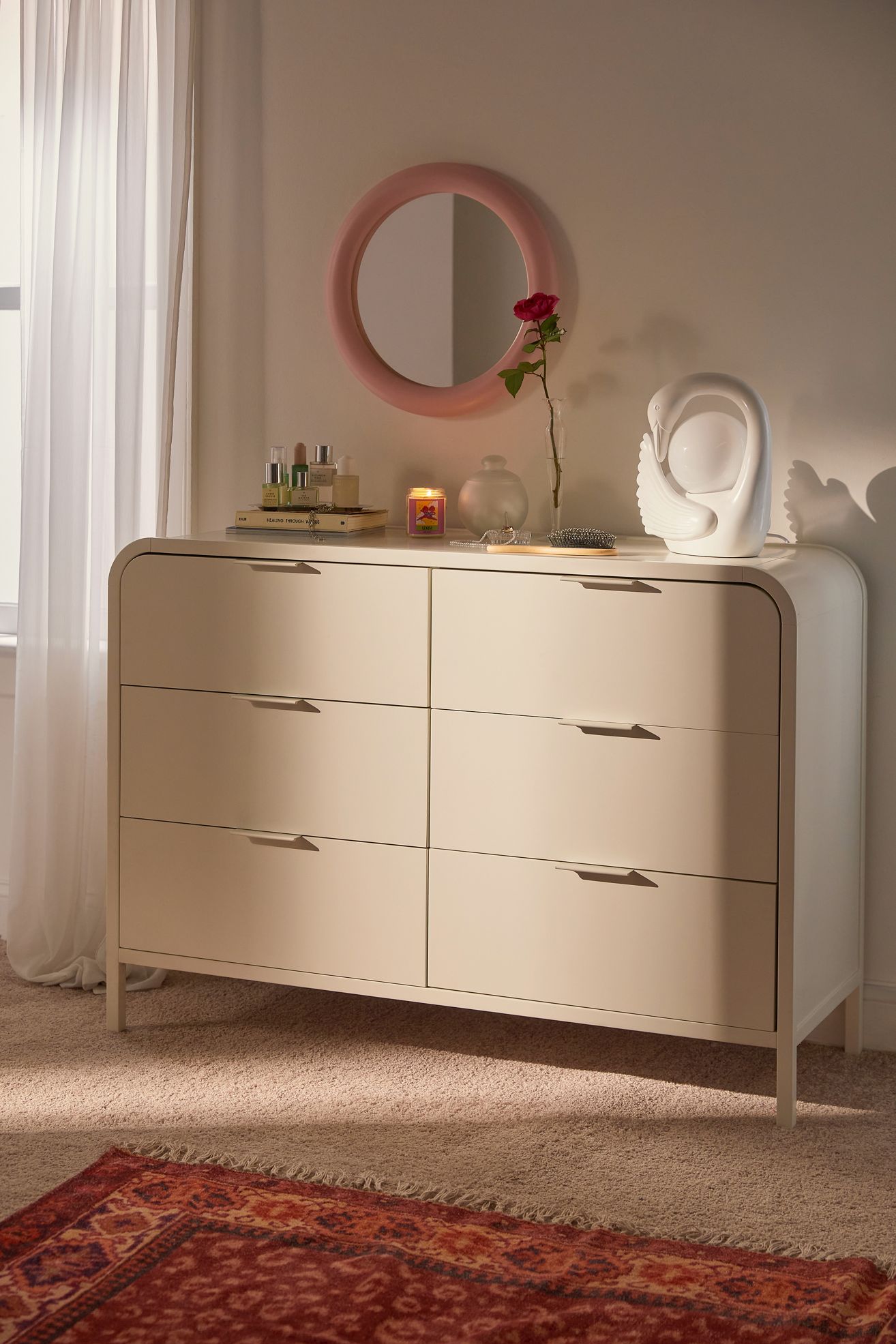 Kane 6-Drawer Dresser - Ivory, Regular, ONE SIZE