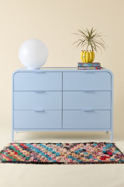 Urban Outfitters Kane 6-drawer Dresser In Sky At