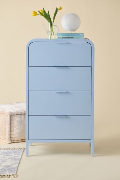 Urban Outfitters Kane Tall 4-drawer Dresser In Sky At
