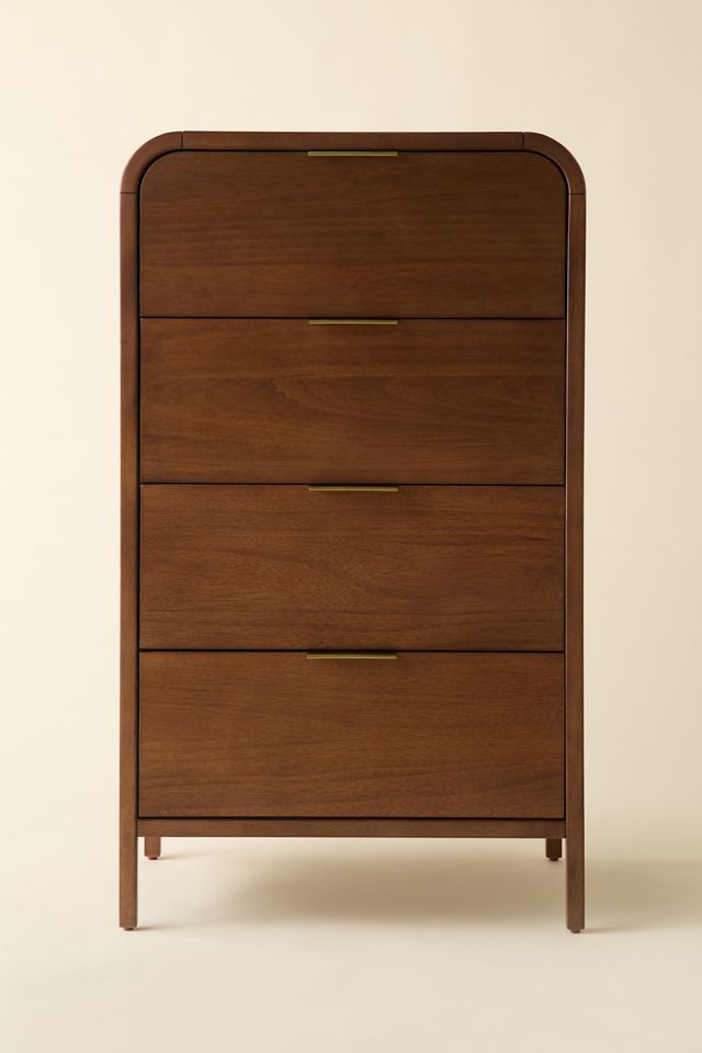 Kane Tall Wood 4-Drawer Dresser #1