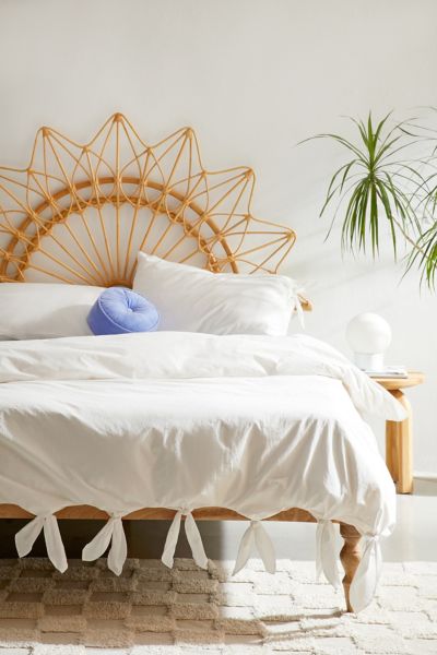 Urban Outfitters Rattan Sun Wall Hanging Headboard In Natural At