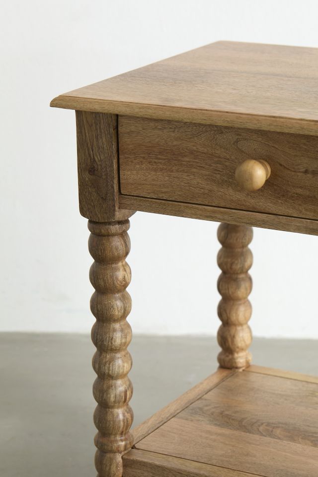 Nigel Spindle Wood Side Table #3