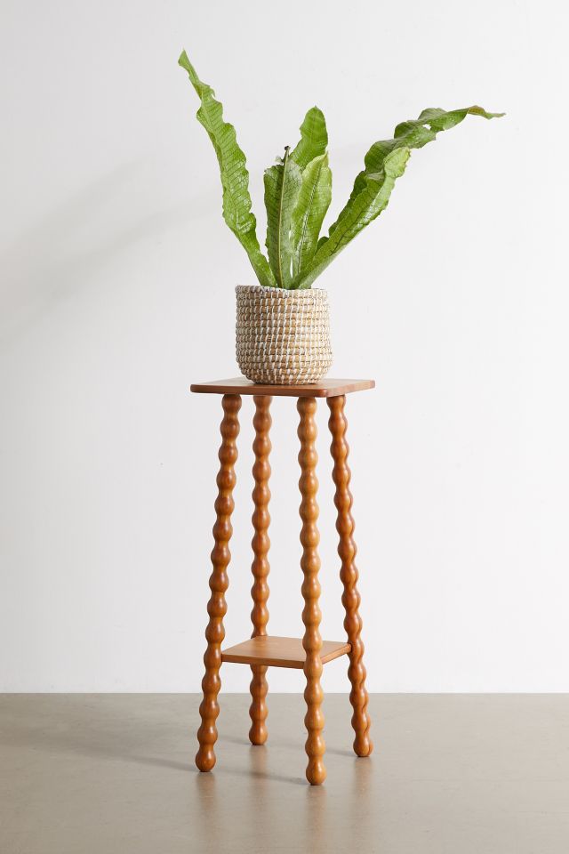 Willow Tall Wood Side Table #1