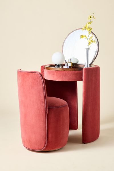 Jane Velvet Upholstered Stool