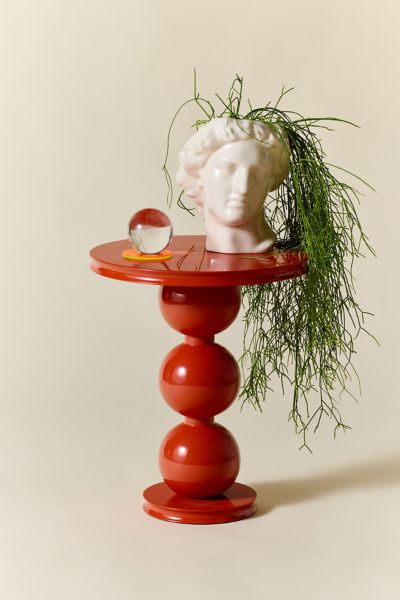Urban Outfitters Nigel Wood Side Table In Red At