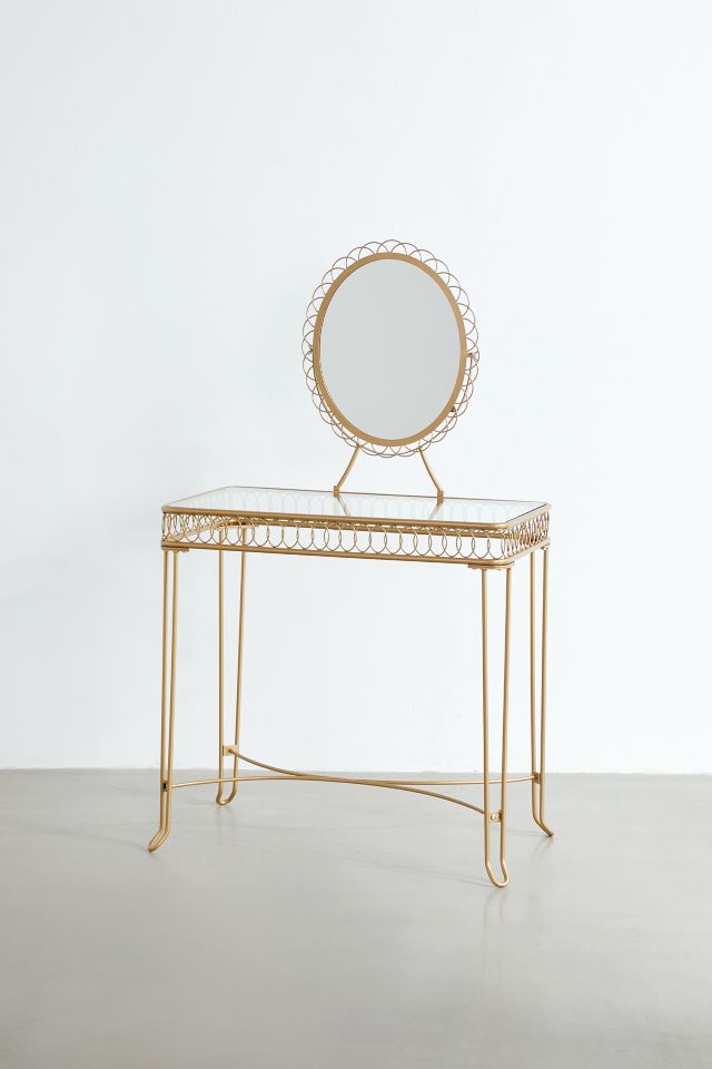 Wire Loop MIrrored Vanity #2