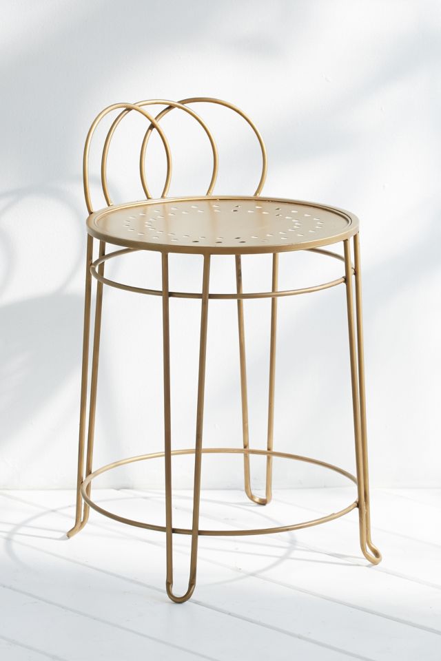 Wire Loop Vanity Stool - Unique Metal Design