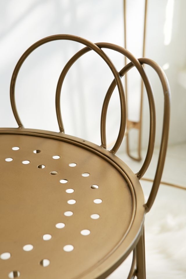 Wire Loop Vanity Stool - Unique Metal Design