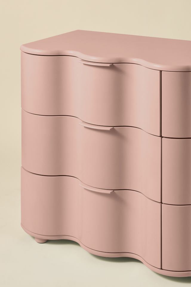 Aria 6-Drawer Short Squiggle Dresser #1