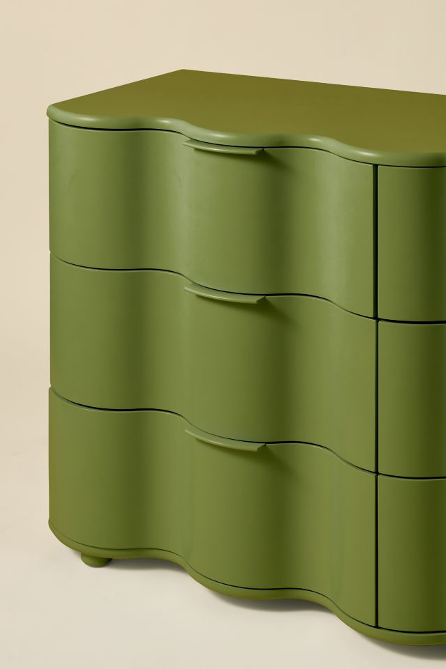 Aria 6-Drawer Short Squiggle Dresser #1